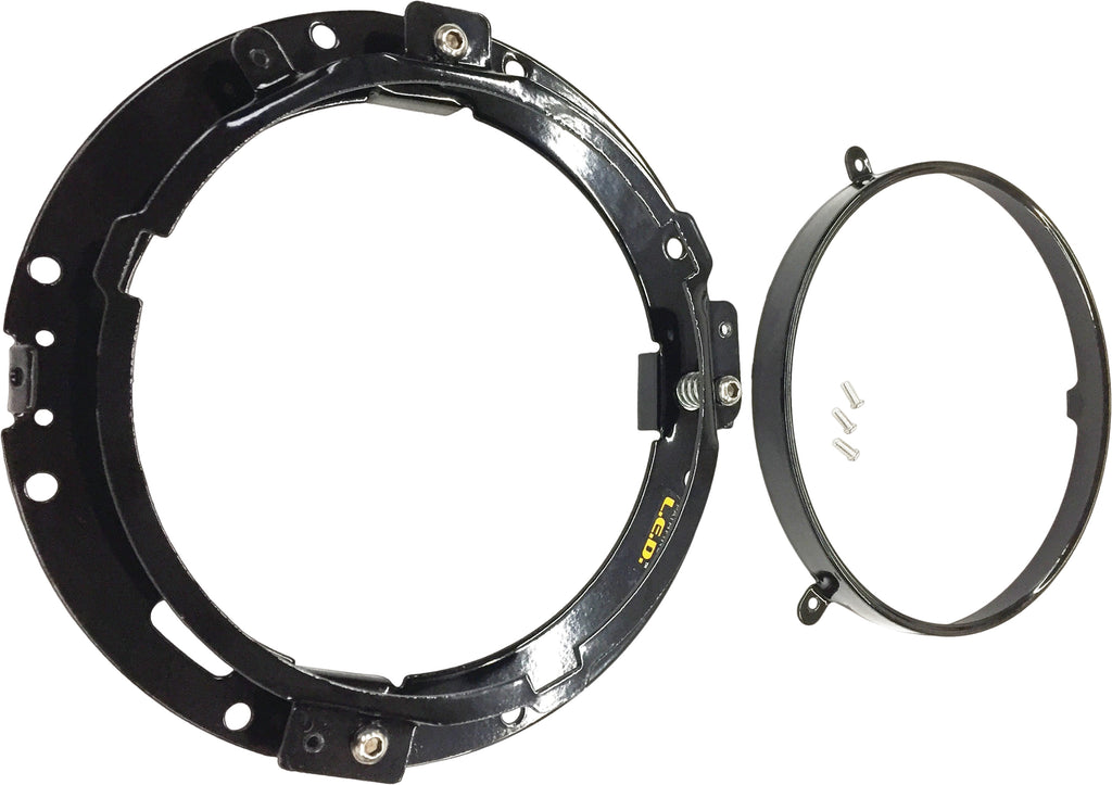 Adapter Ring And Wiring Harness Mounting Bracket Blk