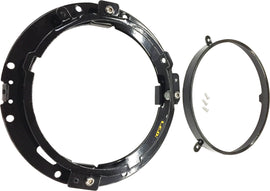 Adapter Ring And Wiring Harness Mounting Bracket Blk