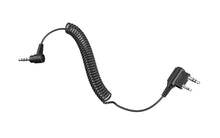 Load image into Gallery viewer, Tufftalk 2 Way Radio Cable Kenwood Twin Pin Connection
