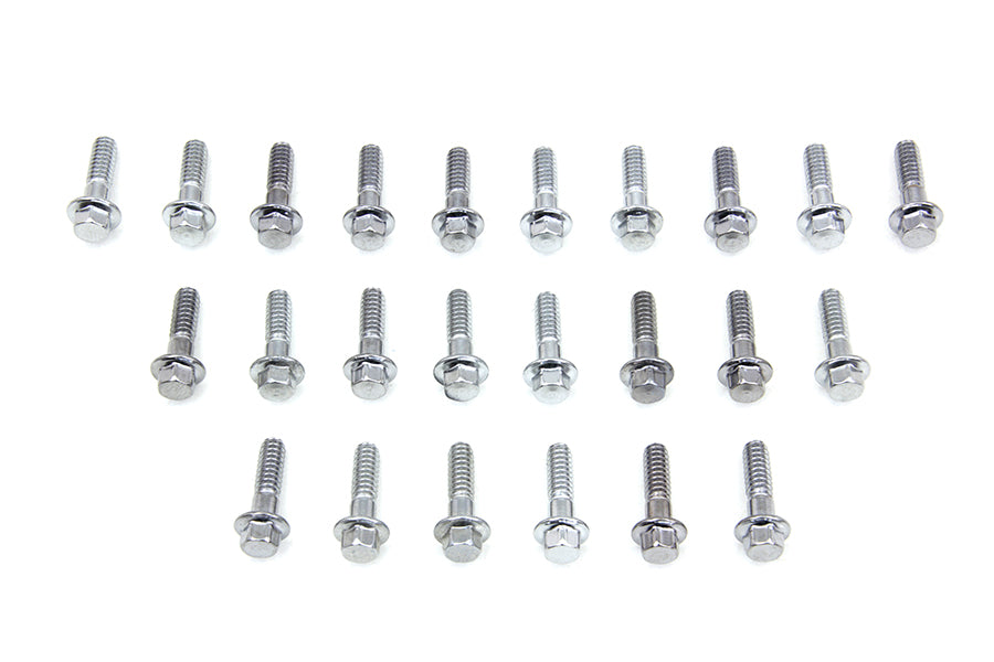 Rocker Box Valve Cover Screw Short Chrome