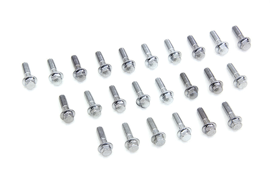 Rocker Box Valve Cover Screw Short Chrome