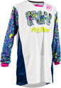 Yth Kinetic Mesh Mutant Jersey White/Blue/Multi Ym