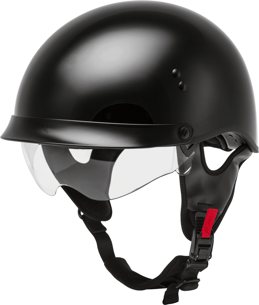 Hh 65 Half Helmet Full Dressed Black 2x