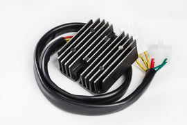 RICKS electrical regulator and rectifier for motorcycle, with metal mounting brackets and electrical connectors.