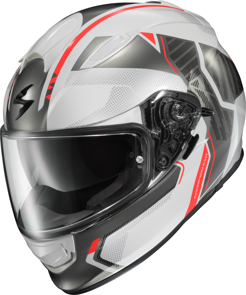 Ryzer Full Face Helmet Switch White/Grey Sm