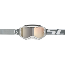 Load image into Gallery viewer, Fury Snowcross Goggle White/ Grey Ls Bronze Chrome