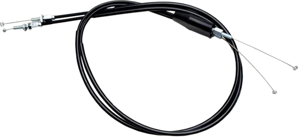 Black Vinyl Throttle Push Pull Cable Set