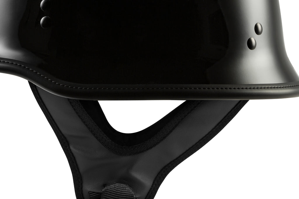 9mm German Beanie Helmet Gloss Black Md