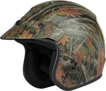 Load image into Gallery viewer, Of 2 Open Face Helmet Leaf Camo Sm