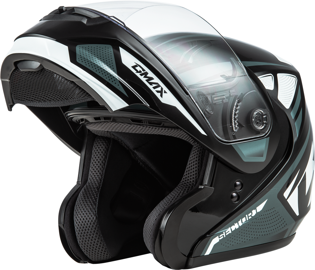 Md 04 Sector Helmet Black/Silver Md