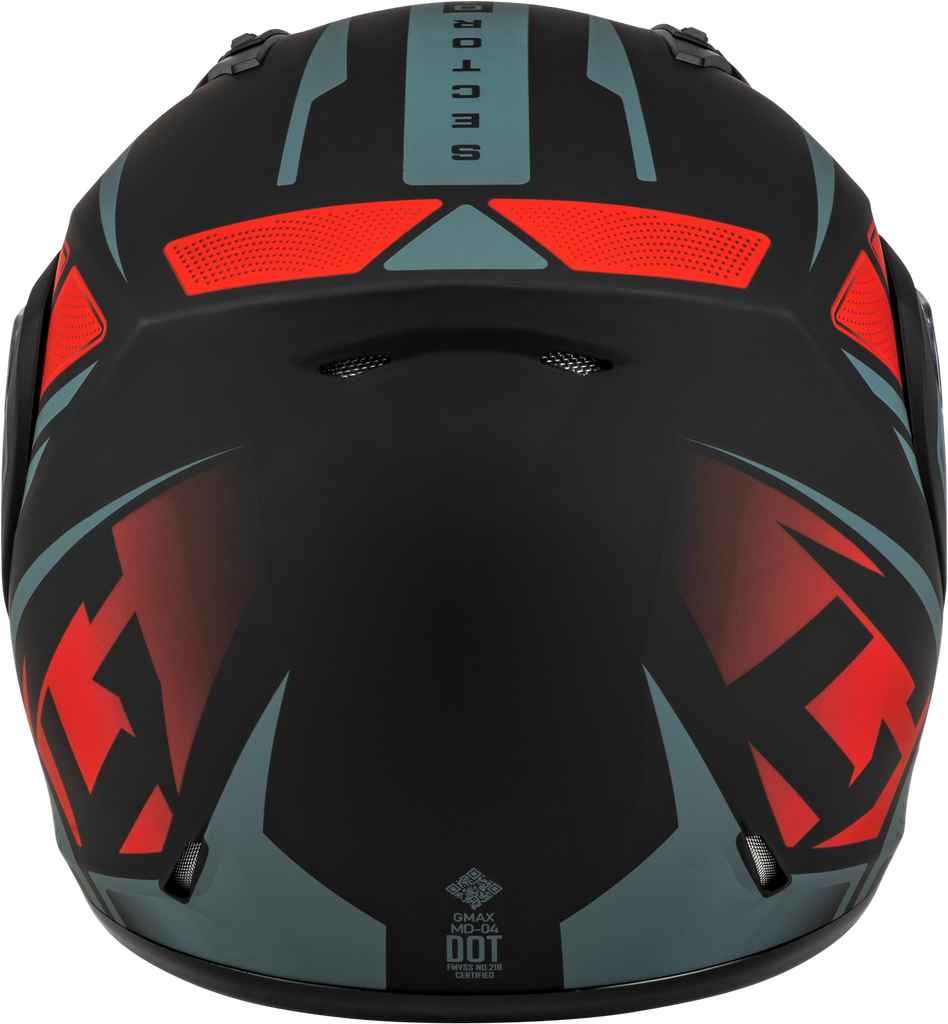 Md 04s Sector Snow Helmet Matte Black/Red Sm