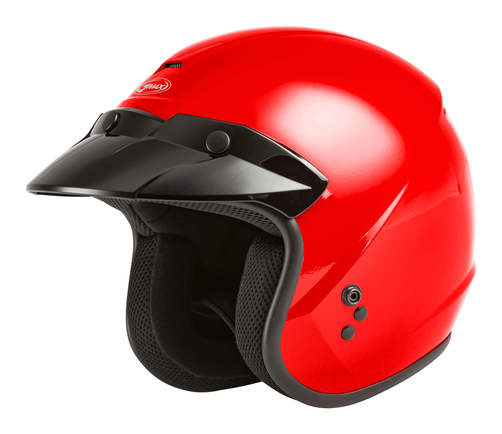 Of 2 Open Face Helmet Red Sm