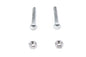 Chrome Rear Axle Adjuster Screws