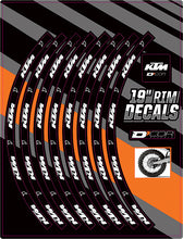 Load image into Gallery viewer, Rim Decals 19" Ktm Logo Rear
