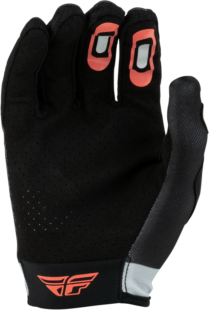 Girl's Lite Flake Gloves Black/Light Grey/Coral Yl