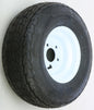 Trailer Tire And Wheel Assembly White