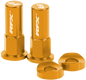 Rim Lock Nuts & Washers 2pcs Yellow