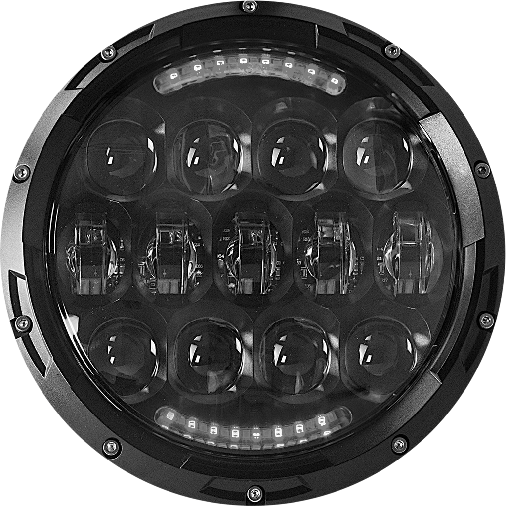 Headlight 7" Black
