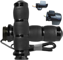 Load image into Gallery viewer, Velvet Air Heated Black Twist Grip