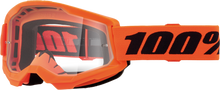 Load image into Gallery viewer, Strata 2 Junior Goggle Neon Orange Clear Lens