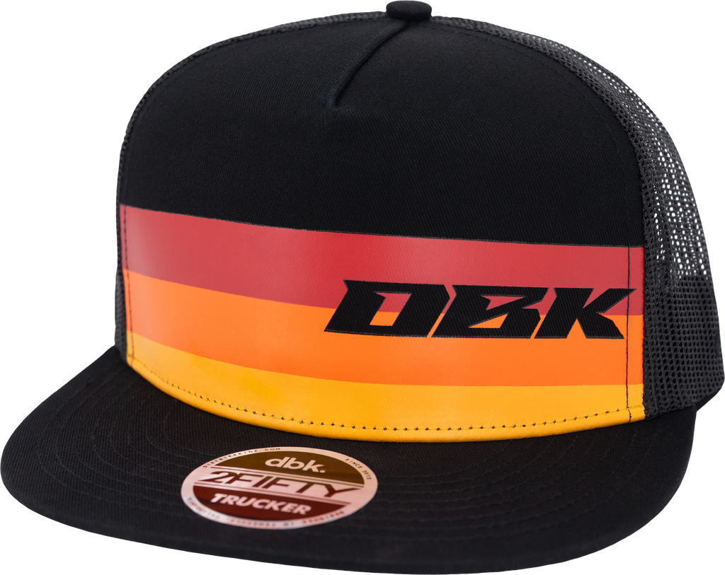 Sunday Stripe 2fifty Trucker Black Snapback Hat