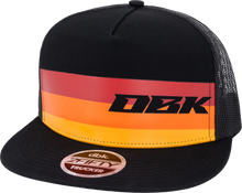 Load image into Gallery viewer, Sunday Stripe 2fifty Trucker Black Snapback Hat