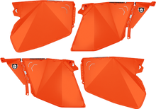 Load image into Gallery viewer, Traditional Half Doors Orange Rust Metallic Pol