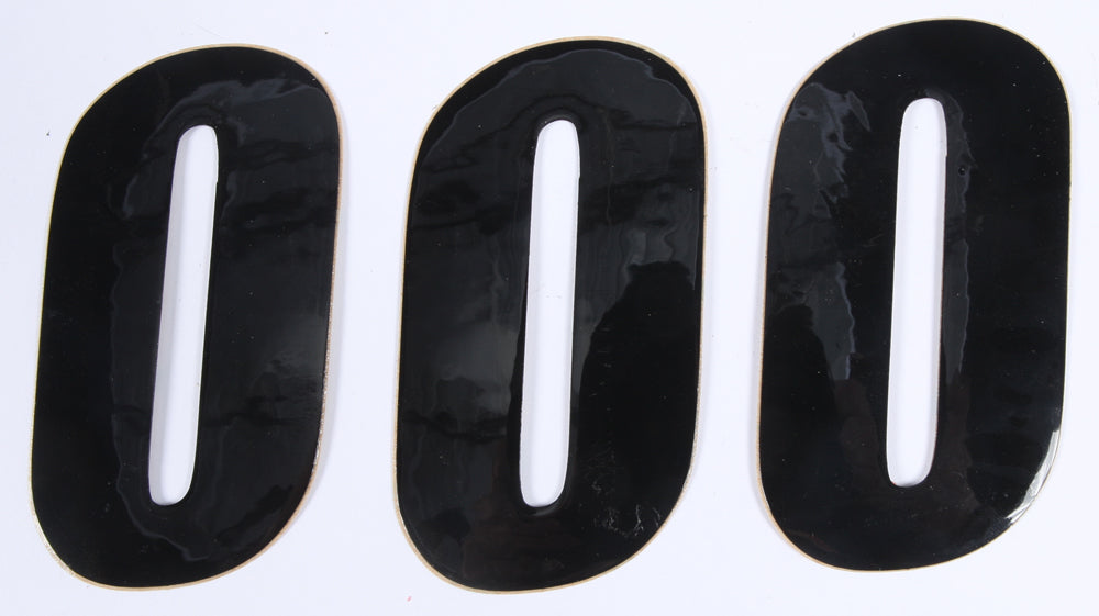 Number 0 Black 4" 3/Pk