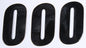 Number 0 Black 4