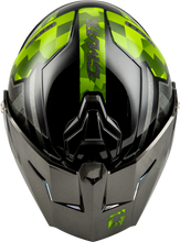 Load image into Gallery viewer, Md 74 Striker Modular Helmet W Gld Shld Blk/Slvr/Grn Mtlc Xl