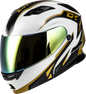 Md 01 Volta Helmet White/Gold/Black Metallic Sm