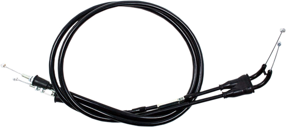 Black Vinyl Throttle Push Pull Cable Set