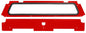 Rear Windshield Red