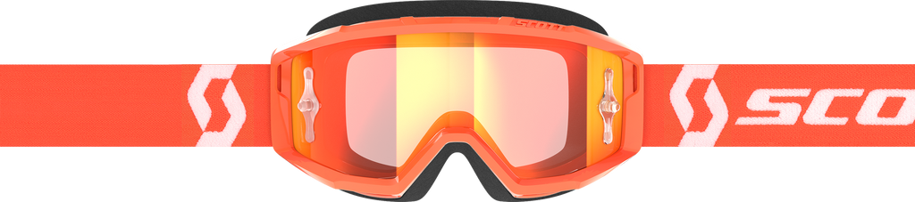 Primal Goggle Orange/White Orange Chrome Works