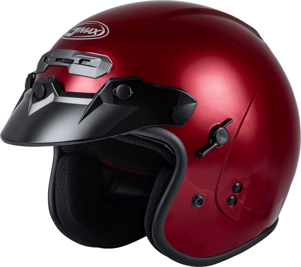 Gm 32 Open Face Helmet Candy Red Xl