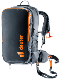 Deuter Alproof Ride 16L black luggage bag with durable fabric and multiple compartments, suitable for travel and outdoor adventures.