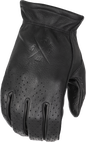 Louie Perforated Gloves Black Sm