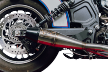 Load image into Gallery viewer, Indian Scout Mid Length Brushed Ss W/ Blk End Cap