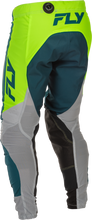 Load image into Gallery viewer, Youth Lite Pants Grey/Lime/Teal Sz 26
