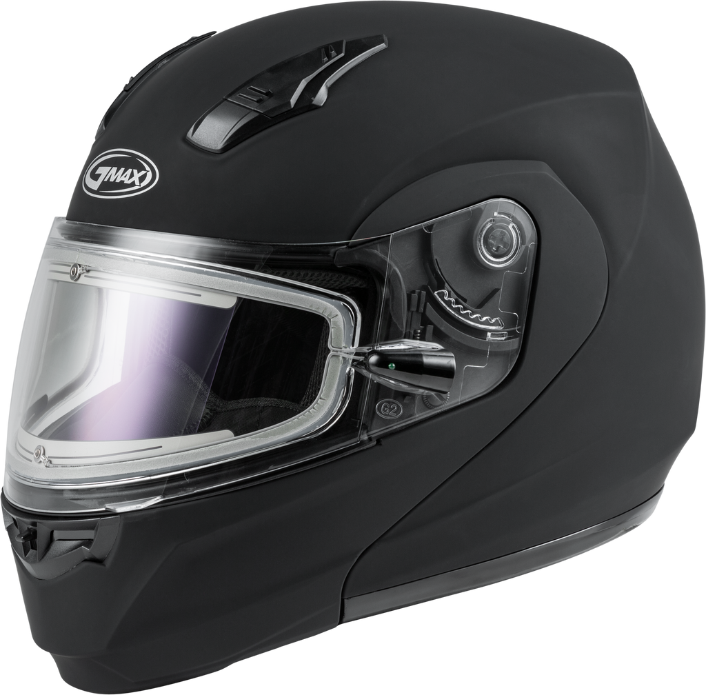 Md 04s Modular Snow Helmet W/Electric Shield Matte Blk 3x