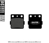 GALFER Brake Pads Semi Metallic Fd076g1054 17-076S