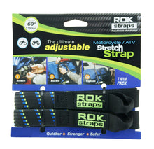 Load image into Gallery viewer, Motorcycle Strap Black/Blue/Green 18"X60"X1"