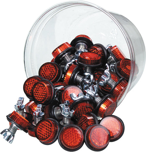 Mini Reflectors Red 40/Pk