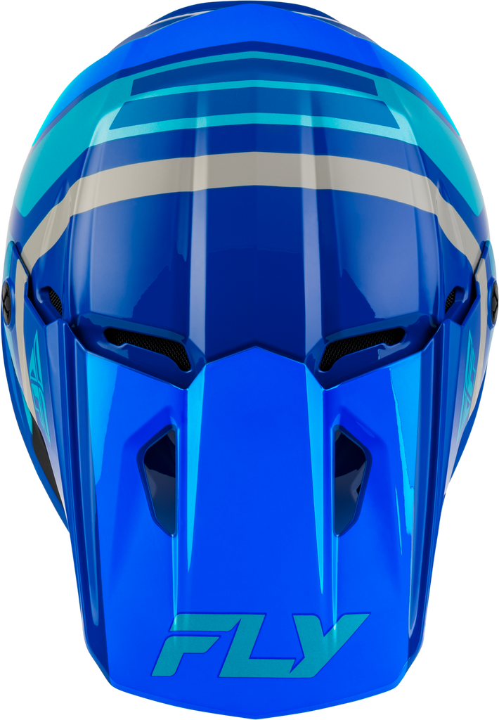 Youth Kinetic Scrap Helmet Blue/Light Blue/Grey Ym