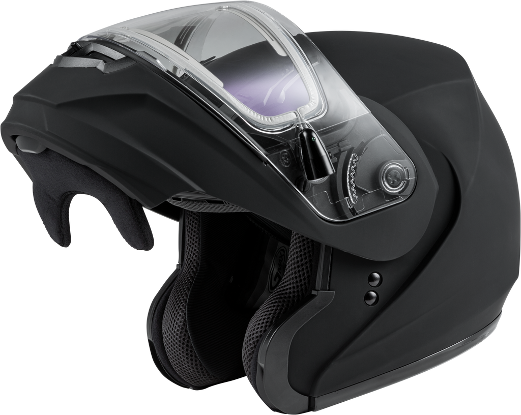 Md 04s Modular Snow Helmet W/Electric Shield Matte Blk Xs