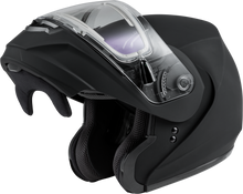 Load image into Gallery viewer, Md 04s Modular Snow Helmet W/Electric Shield Matte Blk Xs