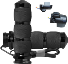 Load image into Gallery viewer, Air Cushion Heated Black Twist Grip