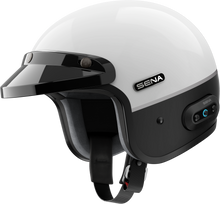 Load image into Gallery viewer, Surge Open Face Helmet W/Mesh Glossy White/Matte Black Md