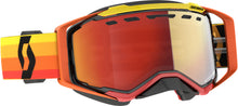 Load image into Gallery viewer, Prospect Snwcrss Goggle Orng/Ylw Enhancer Red Chrome