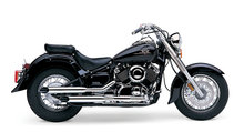 Load image into Gallery viewer, Blvd Slashcut Slip On Chrome Yam V Star 650